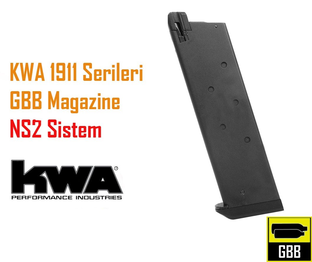 KWA M1911 MKI - MKIV Şarjör (21 Kapasite)