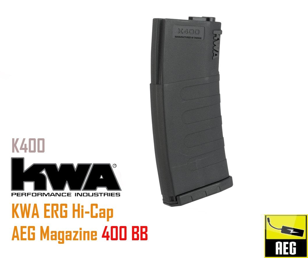 KWA M4 K400 AEG-ERG HI-CAP YEDEK ŞARJÖR (400 ROUND)