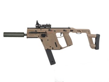 KRYTAC Kriss Vector SMG Mock Susturuculu AEG Airsoft Tüfek - TAN