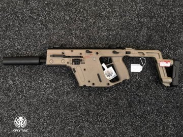 KRYTAC Kriss Vector SMG Mock Susturuculu AEG Airsoft Tüfek - TAN