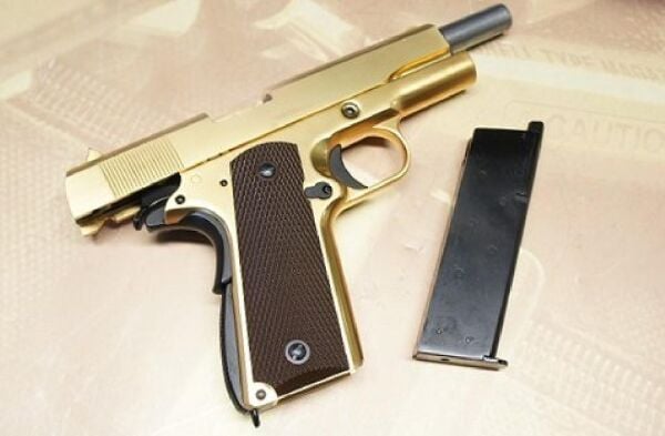 WE M1911 FULL METAL-24K Gold Plated Altın Kaplı Airsoft Tabanca (WE-E007A)