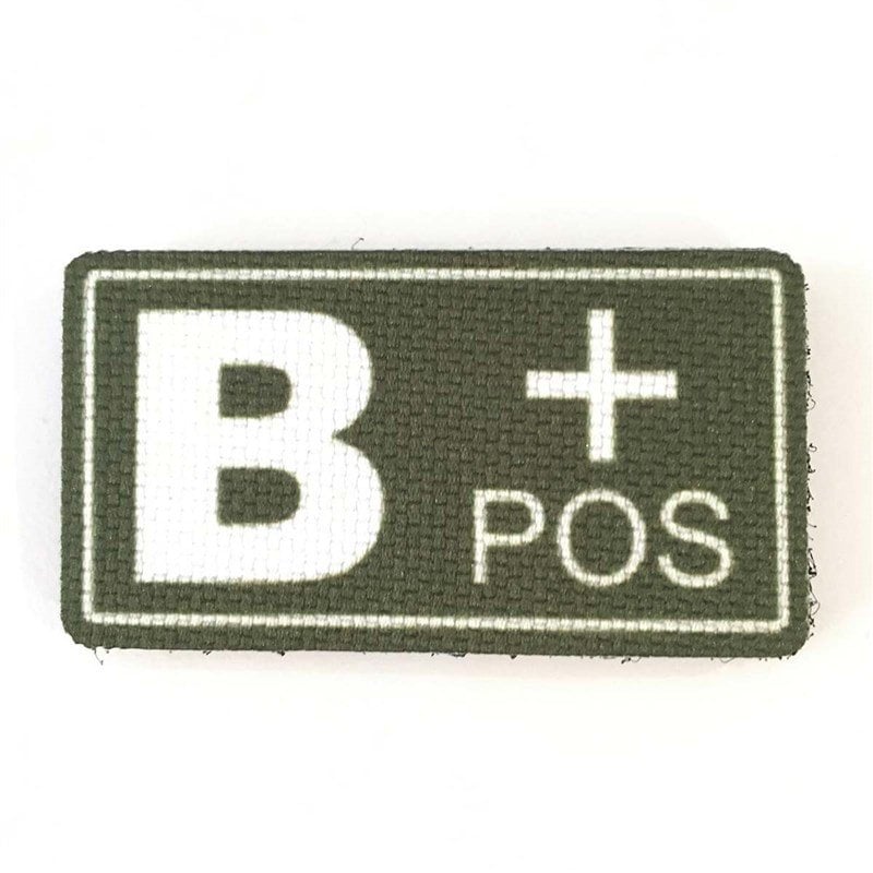 B (+) Poz Kan Grubu Patch Arma - YEŞİL