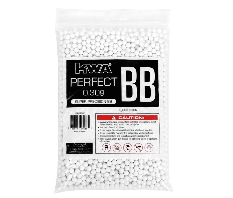 KWA 0.30G PERFECT BB Airsoft Mermi 2200 Adet