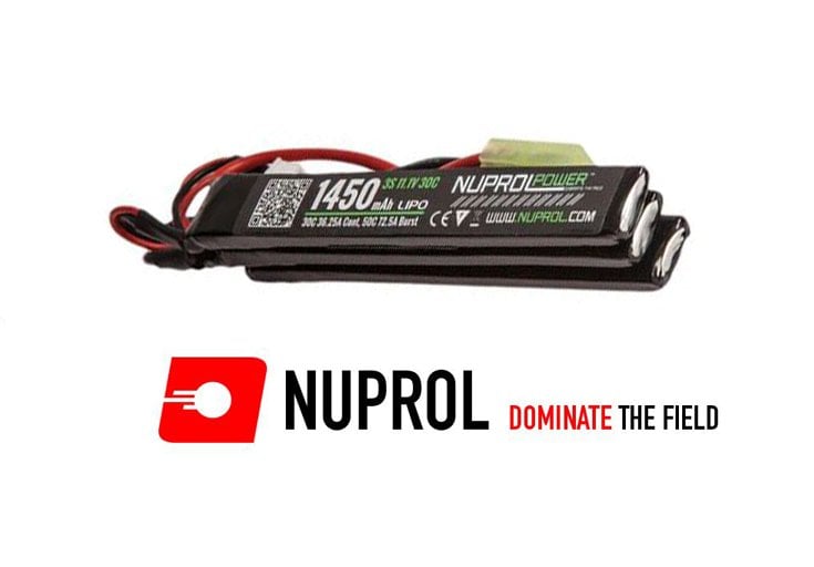 Nuprol AIRSOFT LIPO PIL 11.1V 1450MAH 30C NUNCHUCK (8057)