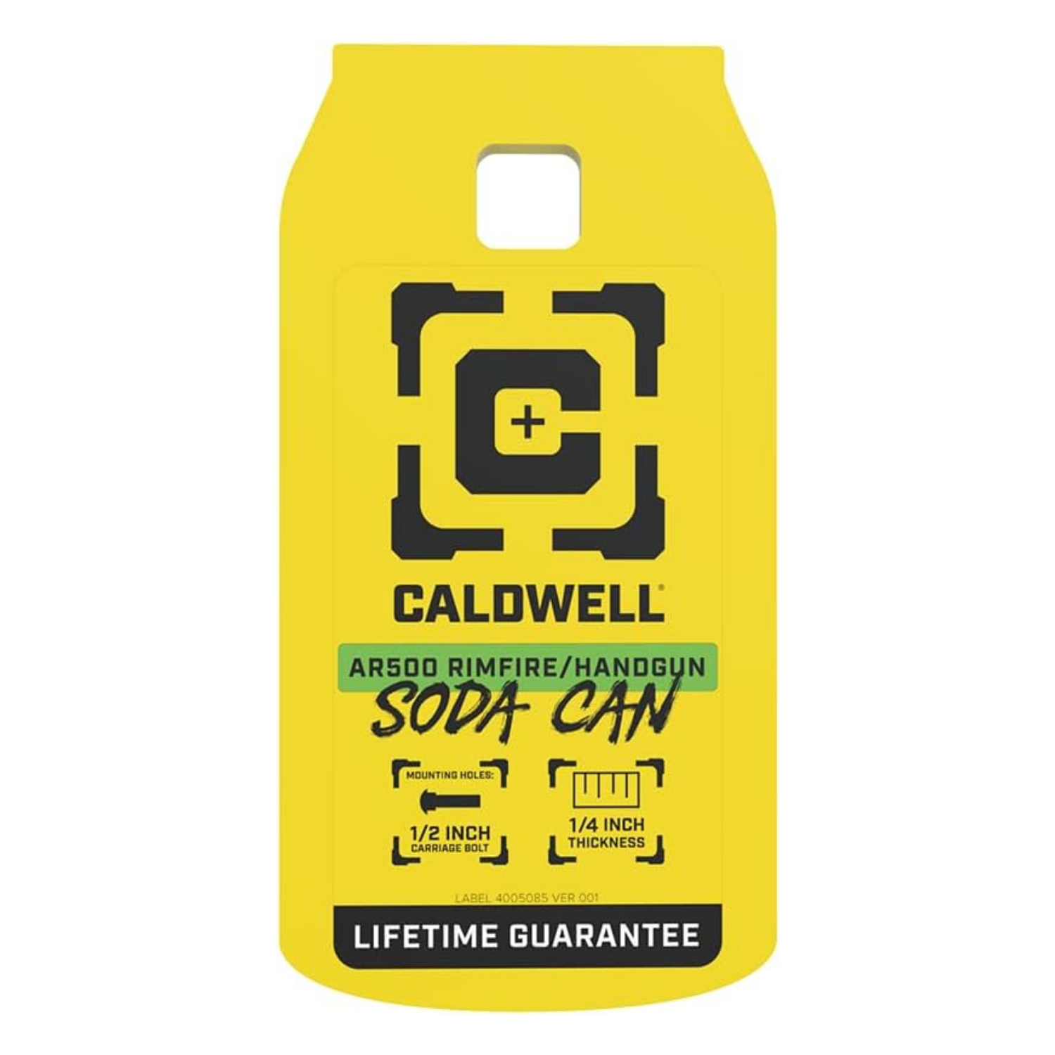 Caldwell AR500 Soda Can Target | 1/4'' Çelik Rimfire & Tabanca Hedefi