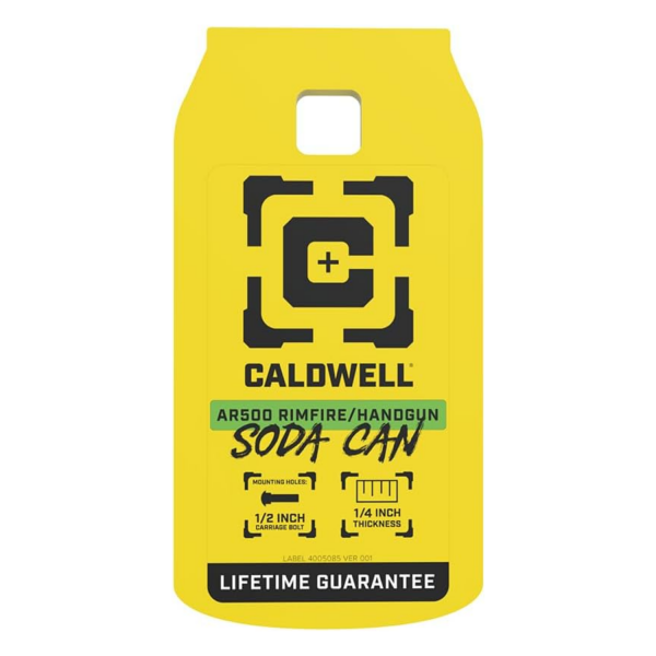Caldwell AR500 Soda Can Target | 1/4'' Çelik Rimfire & Tabanca Hedefi