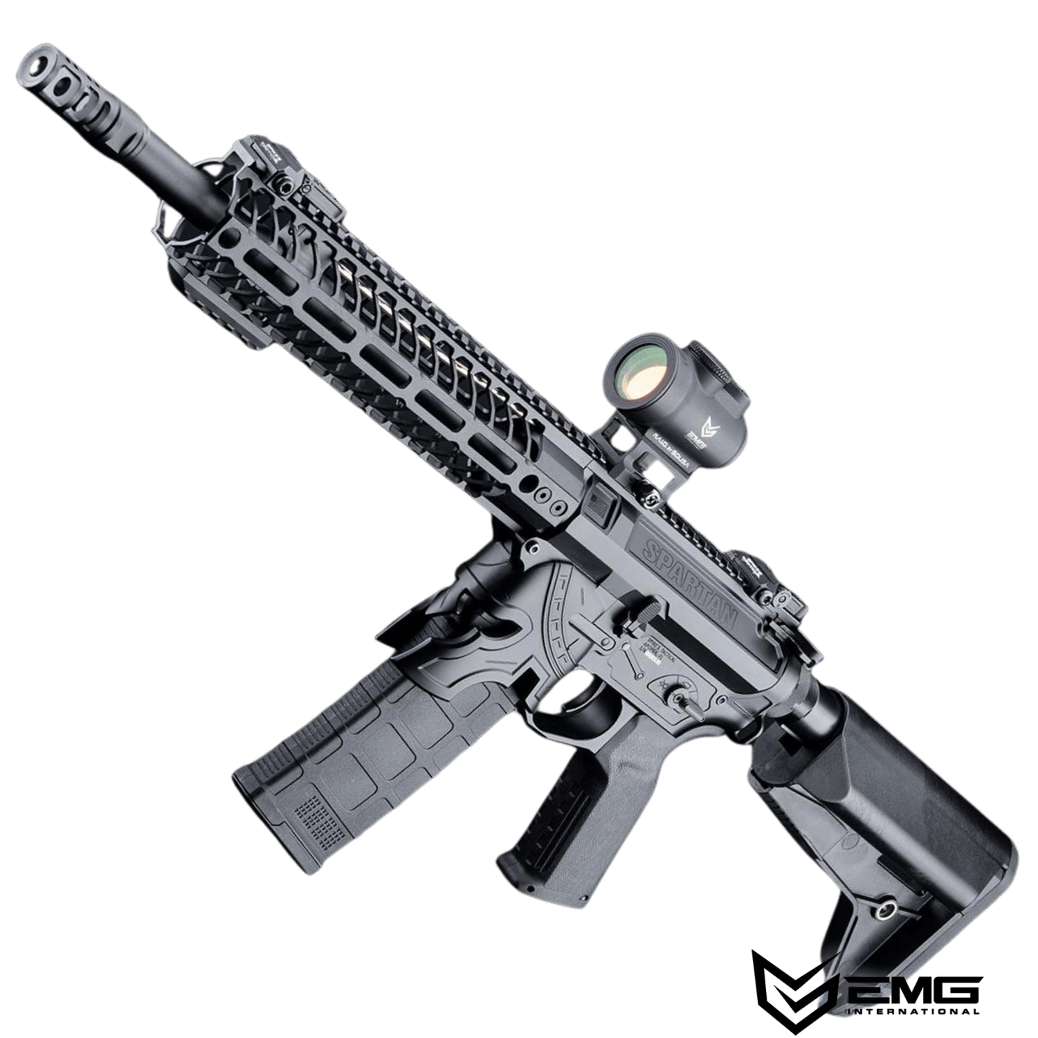 EMG x Spike's Tactical x Rare Breed ''Spartan'' 10'' SBR / 400 FPS M4 Airsoft AEG Tüfek