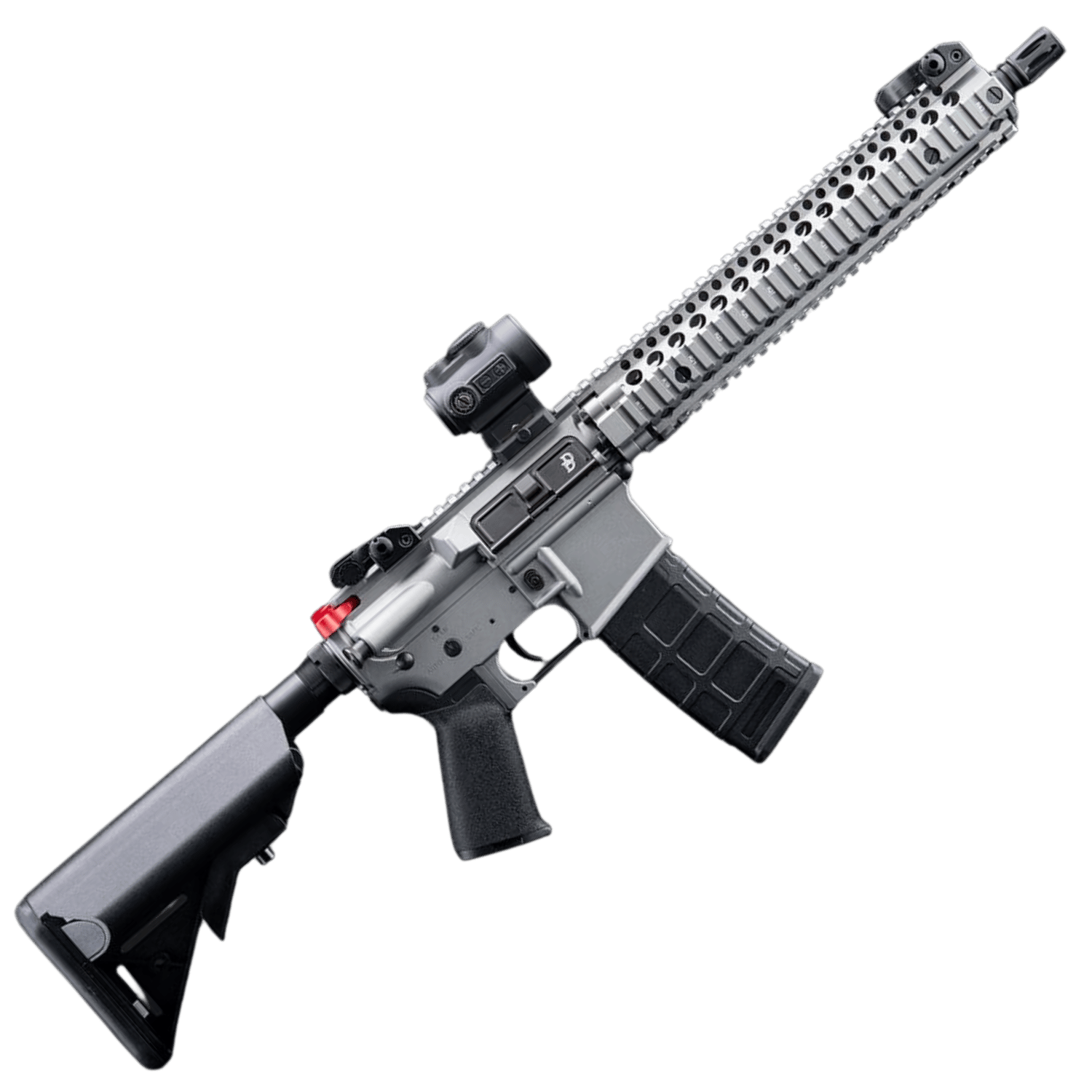 EMG x Daniel Defense DDM4A1 Carbine GREY Airsoft AEG Tüfek – CYMA Platinum QBS CYMA-CM105DDL-SL-400