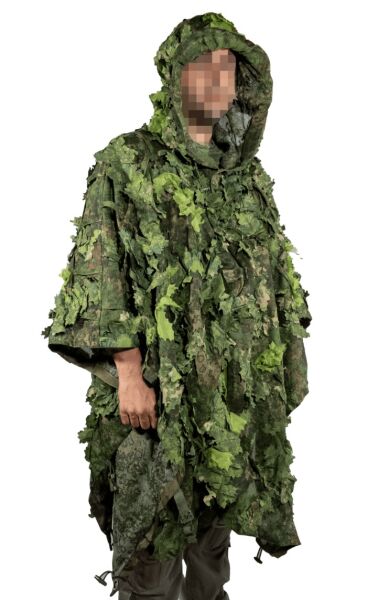 KMCS Next Gen Poncho Ghillie Mesh Kapüşonlu Bitki Örtüsü Panço Kamuflaj
