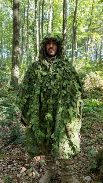 KMCS Next Gen Poncho Ghillie Mesh Kapüşonlu Bitki Örtüsü Panço Kamuflaj