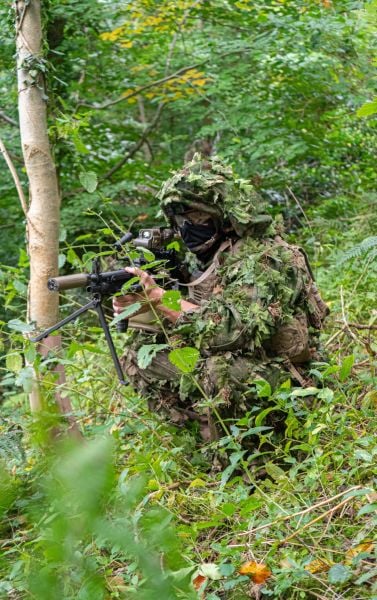 KMCS Ghillie Suit Lazer Kesim Bitki Örtüsü Yeşil Kamuflaj Takımı