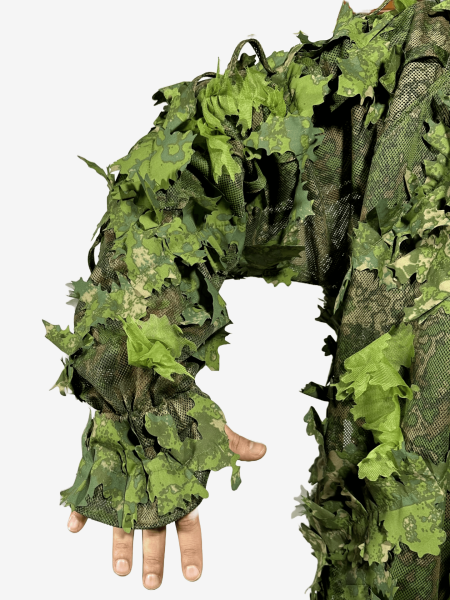 KMCS Ghillie Suit Lazer Kesim Bitki Örtüsü Yeşil Kamuflaj Takımı