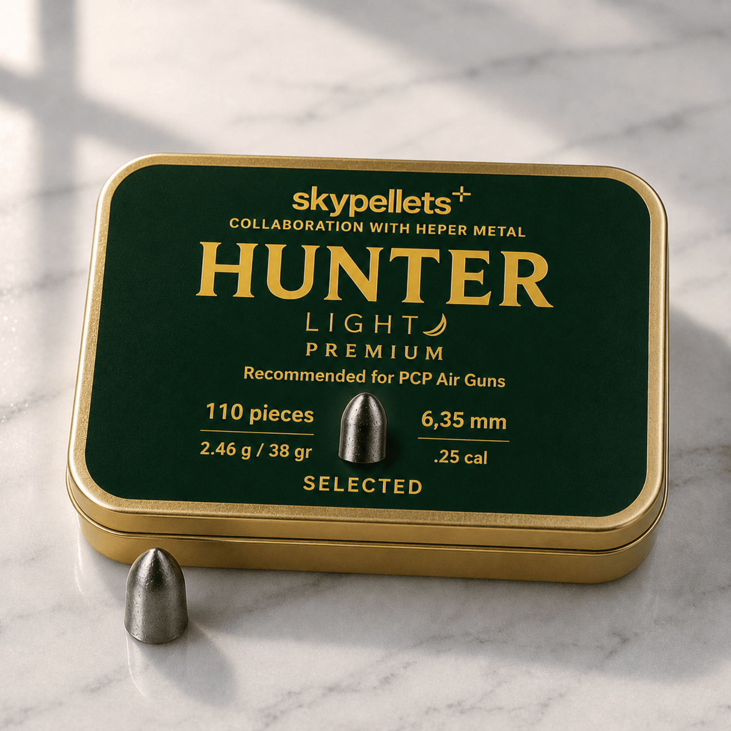 Skypellets Hunter Premium Light 6.35 mm Havalı Tüfek Saçması (110 Adet)  2.46 G / 38 GR.