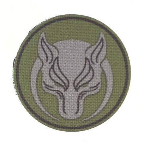 YUVARLAK BÖRÜ KIZGIN KURT PATCH ARMA - YEŞİL