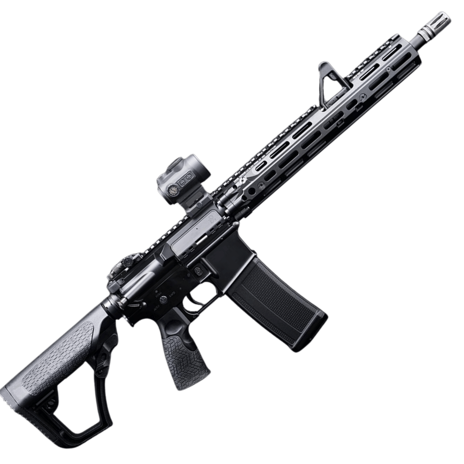 EMG x Daniel Defense DDM4A1 RIII FSP Siyah Airsoft AEG Tüfek, CYMA Platinum Gearbox (EMG-DD105E-13-BK)