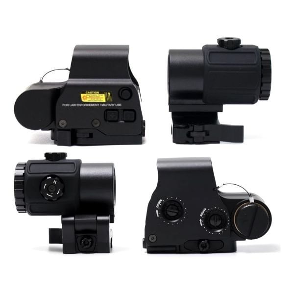 SOTAC 558 G43 Red & Green Dot Holographic Reflex Sight Scope with G43 3X Magnifier Combo Built-in Flip QD Mount Nişangah - Siyah