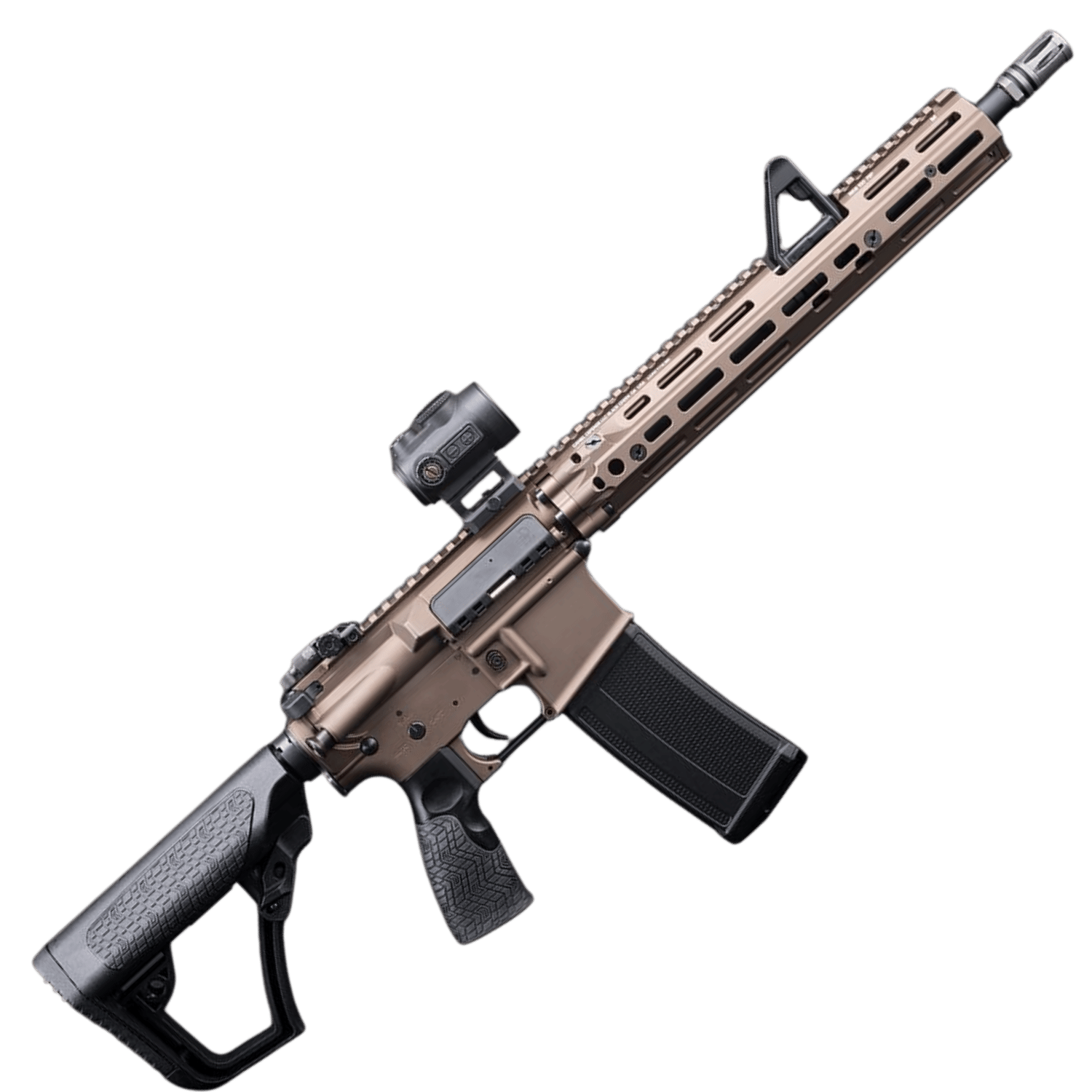 EMG x Daniel Defense DDM4A1 RIII FSP Tan Airsoft AEG Tüfek, CYMA Platinum Gearbox (EMG-DD105E-13-DE)