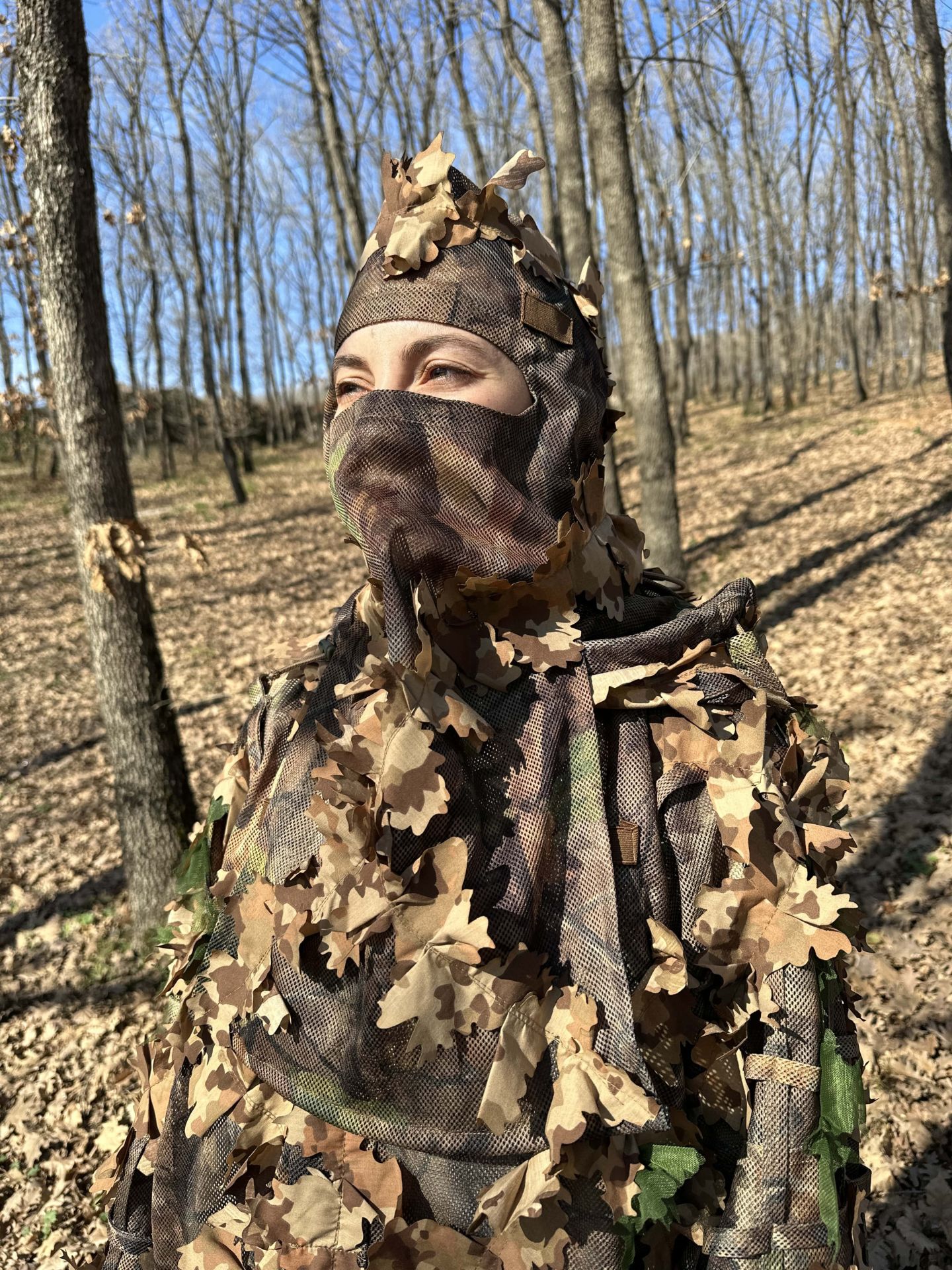 KMCS Ghillie Suit 4.1 3D Yaprak Kamuflaj Takımı Renk Seçenekli Dark Forest - SMALL