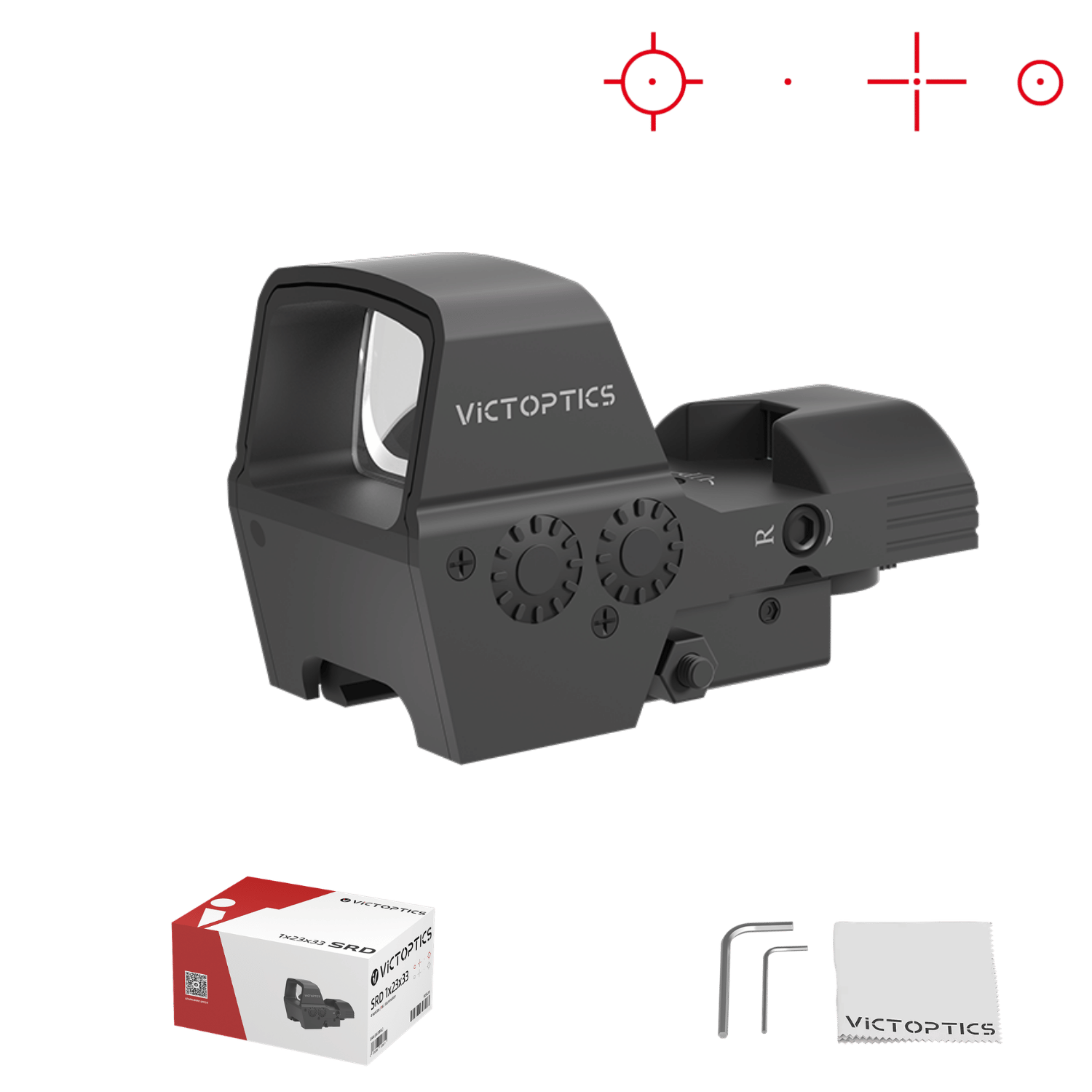 Victoptics SRD 1X23X33 Dört-Retikil Kırmızı Nokta Nişangah - RDSL-36