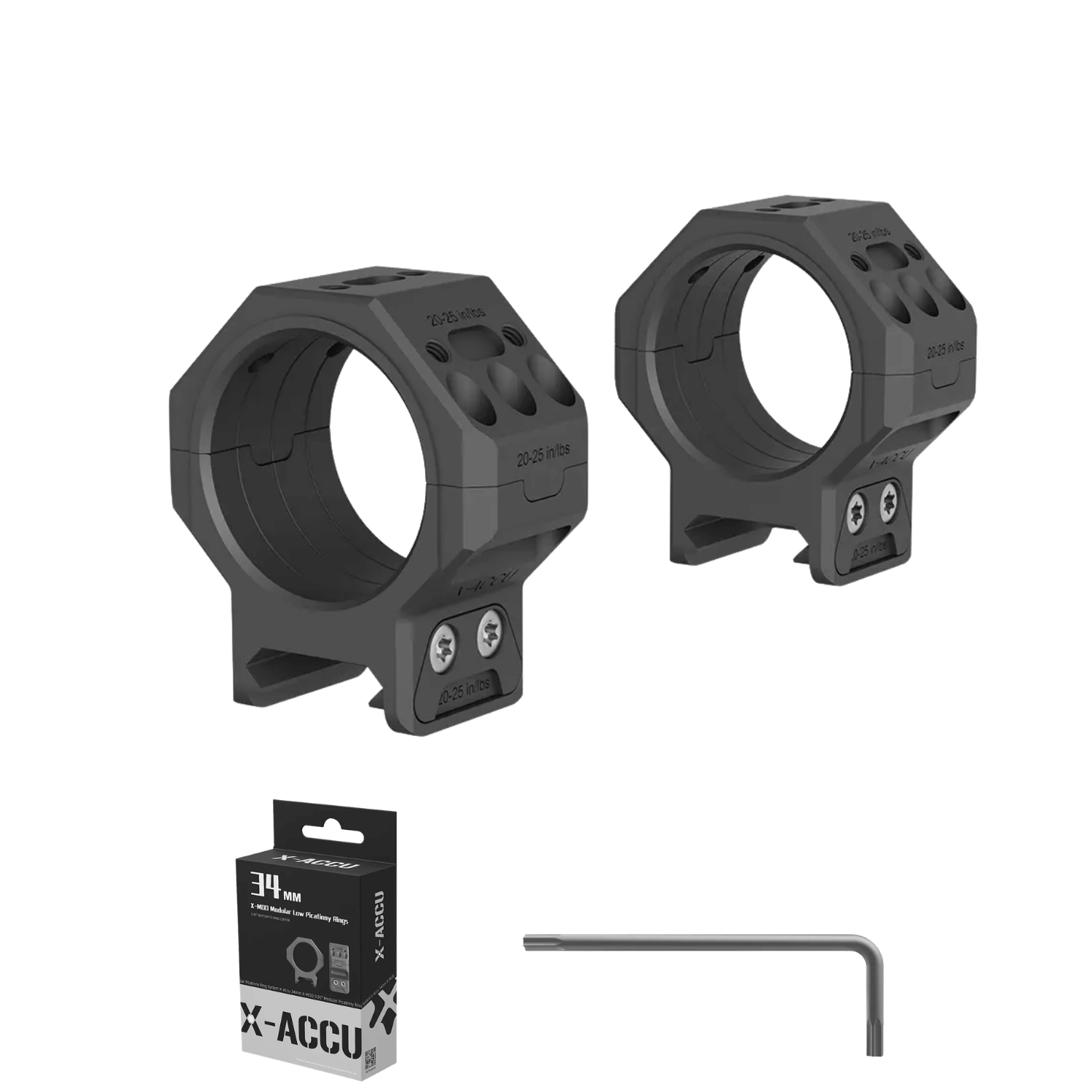 X-Accu 34mm Düşük GenII Picatinny Montaj HaIkaları - XASR-3471