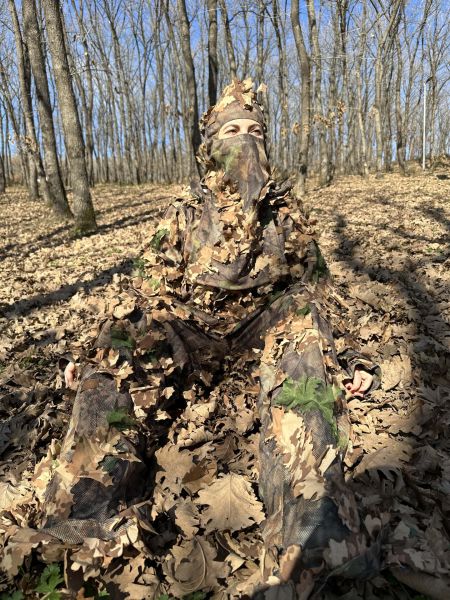 KMCS Ghillie Suit 4.1 3D Yaprak Kamuflaj Takımı Renk Seçenekli Dark Forest - Large