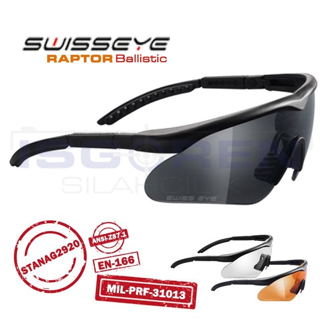 SWISS 10161 Max Pro Set Raptor Koruyucu Atış Gözlüğü | Swiss Eye