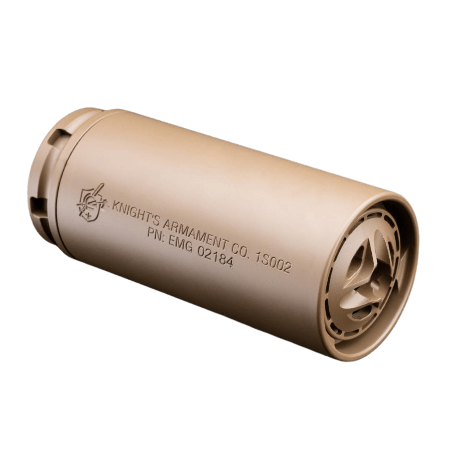 EMG x Knight's Armament QDC Tan Airsoft Susturucu + eHUB Flash Hider Dahil