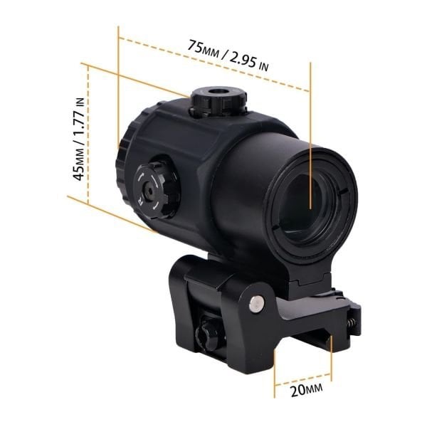 SOTAC G43 Riflescope 3x Magnifier   - Riflescope Magnifier for Enhanced Accuracy and Targeting Nişangah