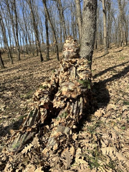 KMCS Ghillie Suit 4.1 3D Yaprak Kamuflaj Takımı Renk Seçenekli Woodland Floor - 2X-Large