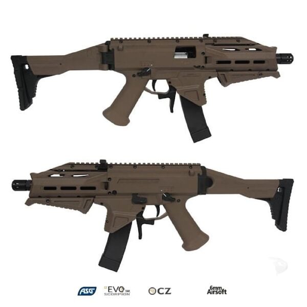 ASG CZ Scorpion EVO 3 ATEK Tan Dual Tone AEG Airsoft Tüfek | ASG