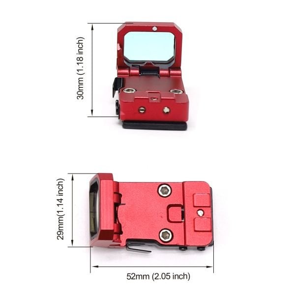 SOTAC Flipdot Reflex Optic 1x22mm 3 MOA Red Dot Sight Kırmızı Nişangah - VISM-RED