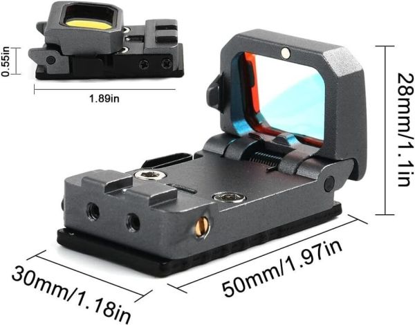 SOTAC Flipdot Reflex Optic 1x22mm 3 MOA Red Dot Sight Pembe Nişangah - VISM-PINK