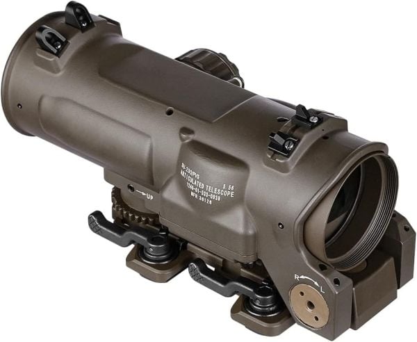 SOTAC Tactical Rifle Scope 1x-4x Fixed Dual Purpose Scope Red Illuminated Airsoft ELCAN - 1-4x32F1