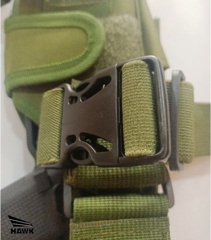 HAWK Universal Kılıflı Bacak Tabanca Taşıma Kemeri - Yeşil