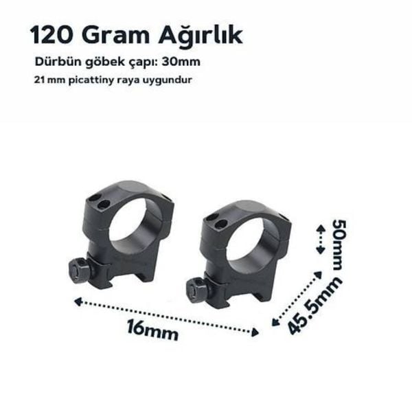 30mm dürbün için Picattiny Ray Ayağı - ORTA