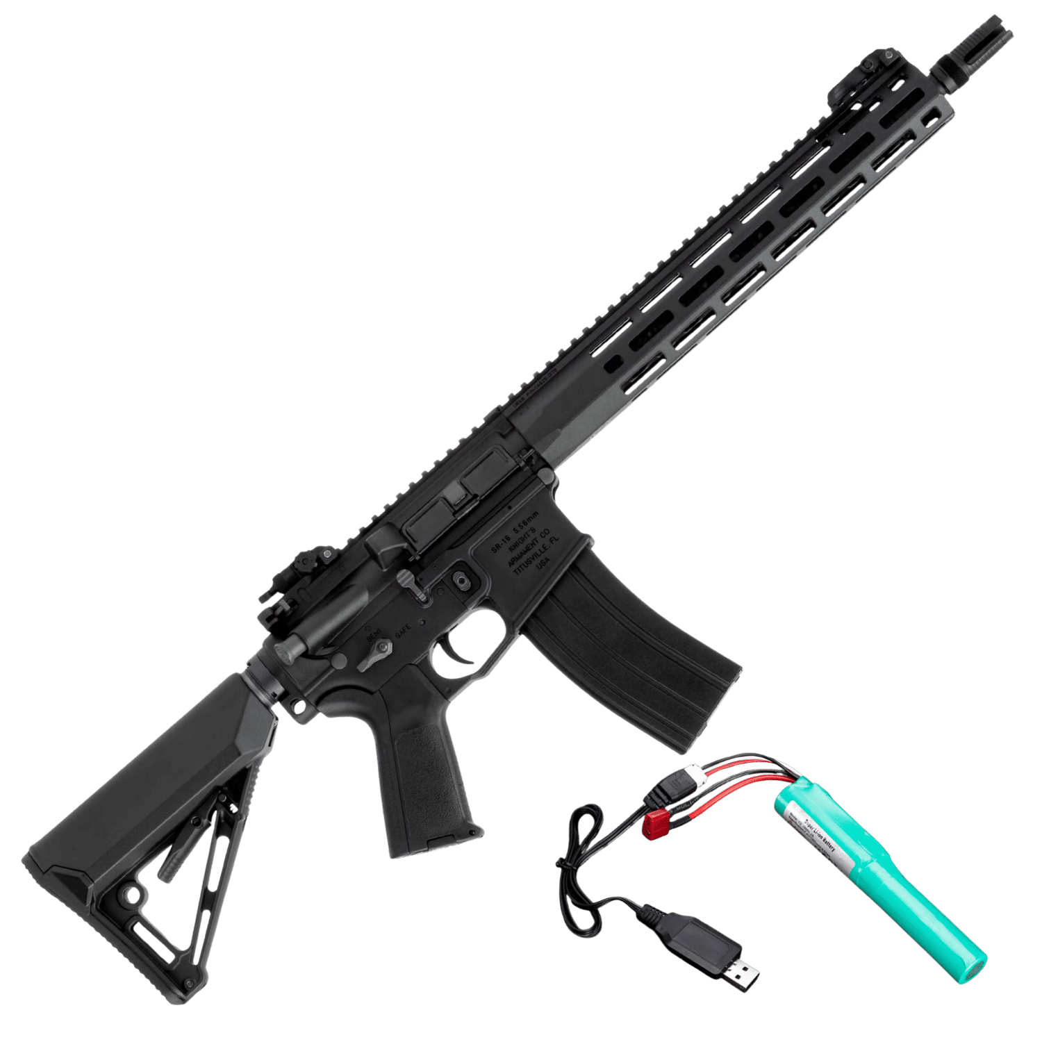 EMG x Knight's Armament  KS-1 SIYAH Airsoft AEG Tüfek Seti- 122392