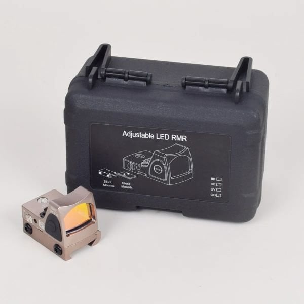 SOTAC RMR  Red Dot Reflex Sight Scope Fit 20mm Weaver Rail Nişangah Tan - SOTAC-RMR-TN