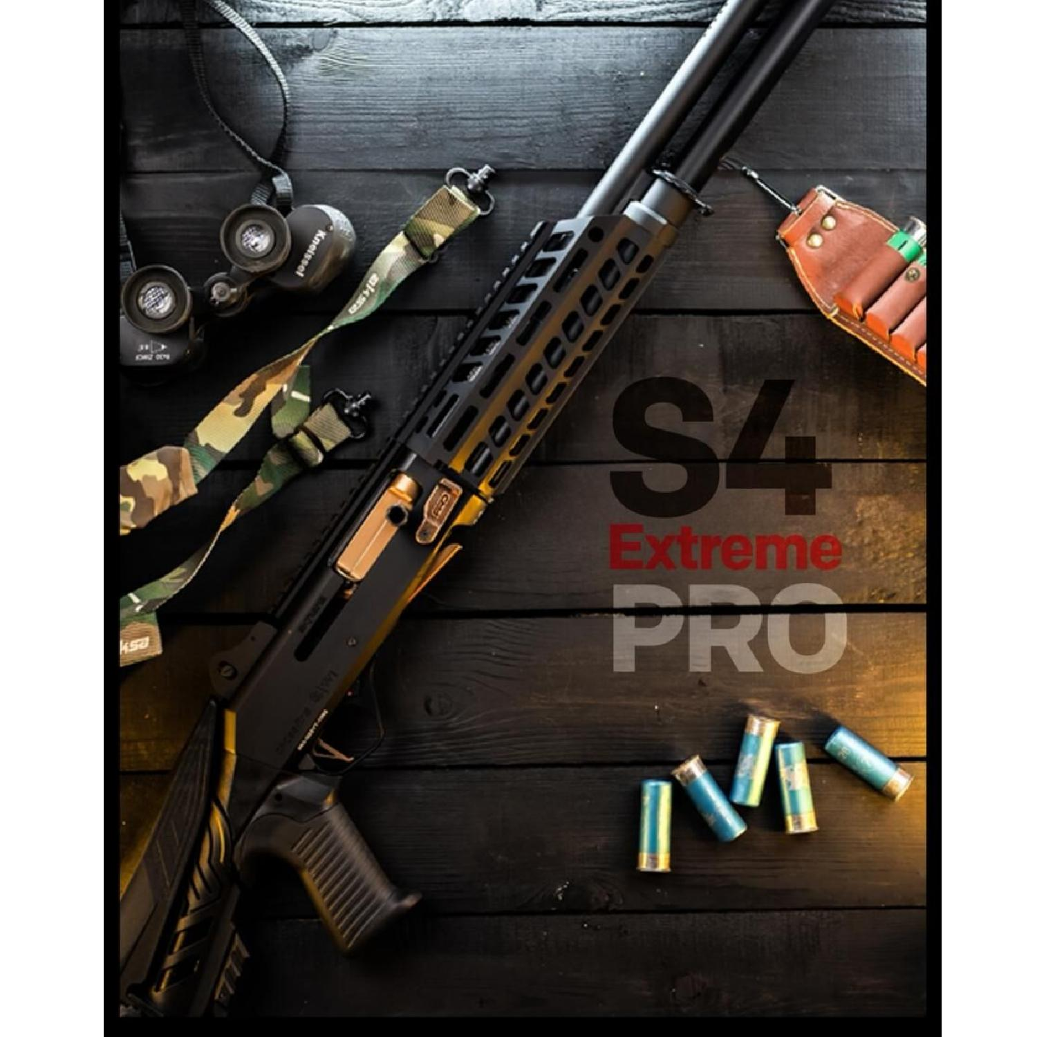 CROSSFİRE EXTREME PRO S4 SİYAH 12CAL. YARI OTOMATİK YİVSİZ TÜFEK(TÜP ŞARJÖRLÜ) 6+1 47 CM