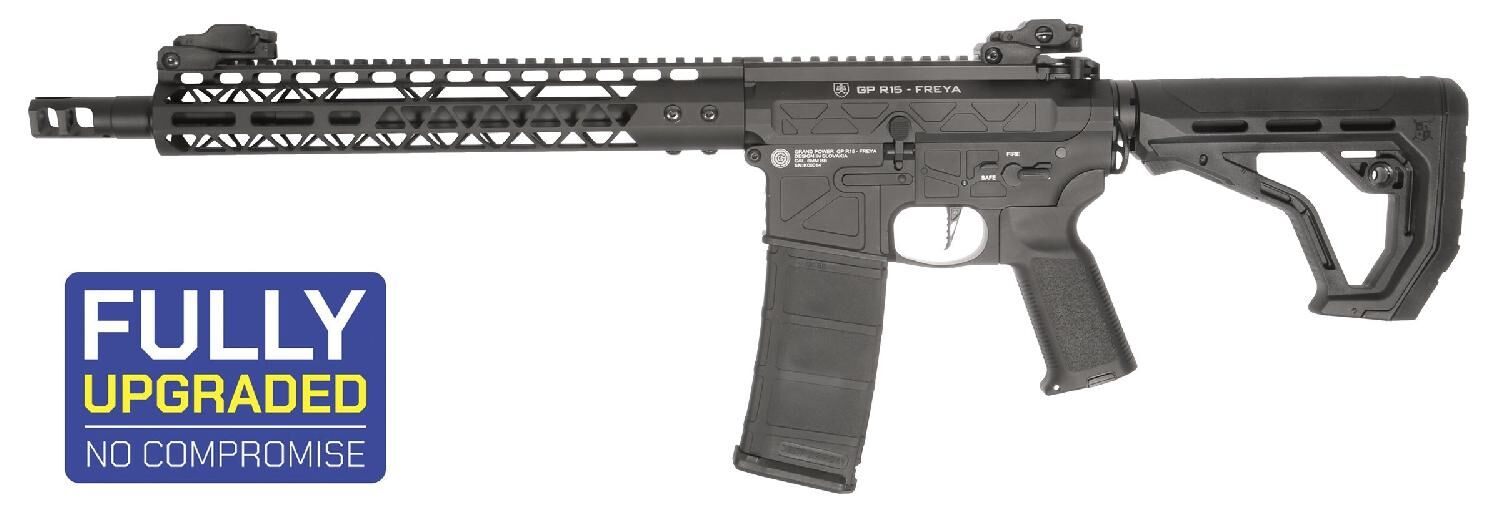 Delta Armory FREYA R15 SKELETON 13'' FULL METAL Siyah AEG Airsoft Tüfek