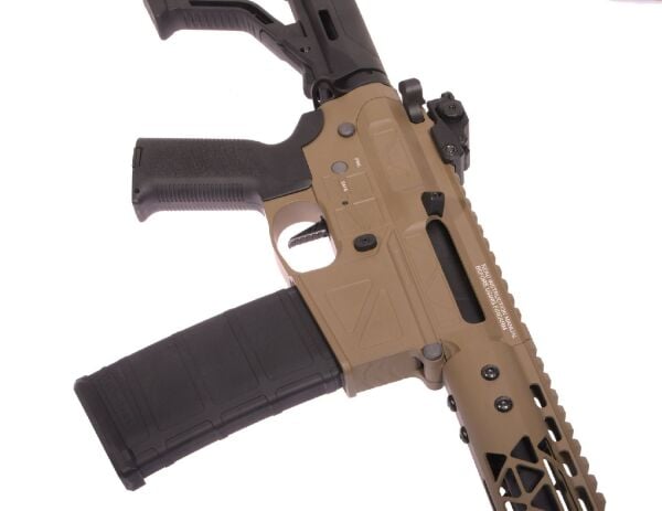 Delta Armory FREYA R15 SKELETON 13'' FULL METAL Half Tan AEG Airsoft Tüfek