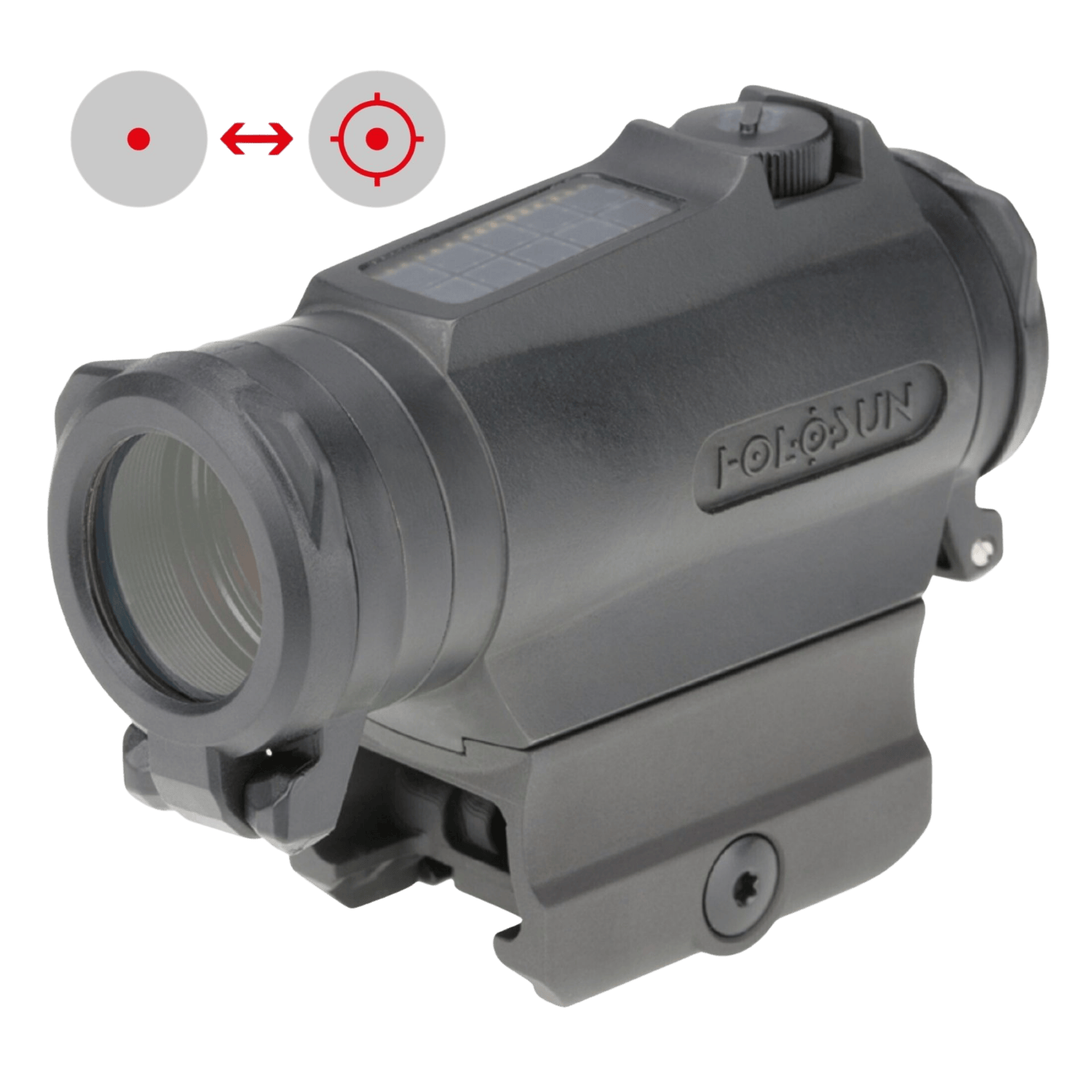 Holosun HE515CT-RD Titanium Solar Multi-Reticle Red Dot (2 MOA & 65 MOA Circle)