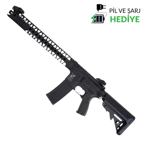 Delta Armory AR15 LA 16,2” BRAVO  PIL ŞARJ SET Airsoft Tüfek / Siyah DA-B12