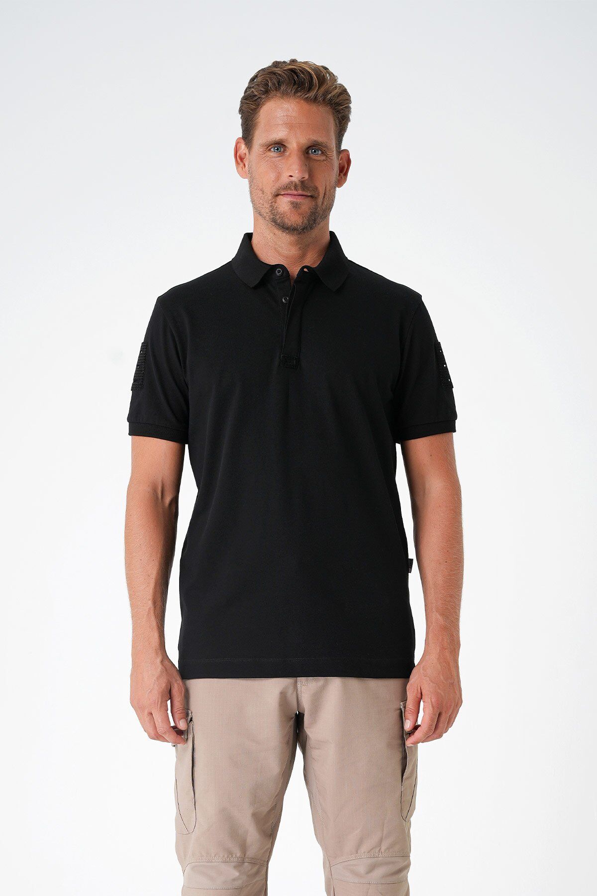 Casual Ryker Polo T-shirt Cırtlı Casual Ryker Polo T-shirt Cırtlı   SİYAH 4XL SİYAH 4XL