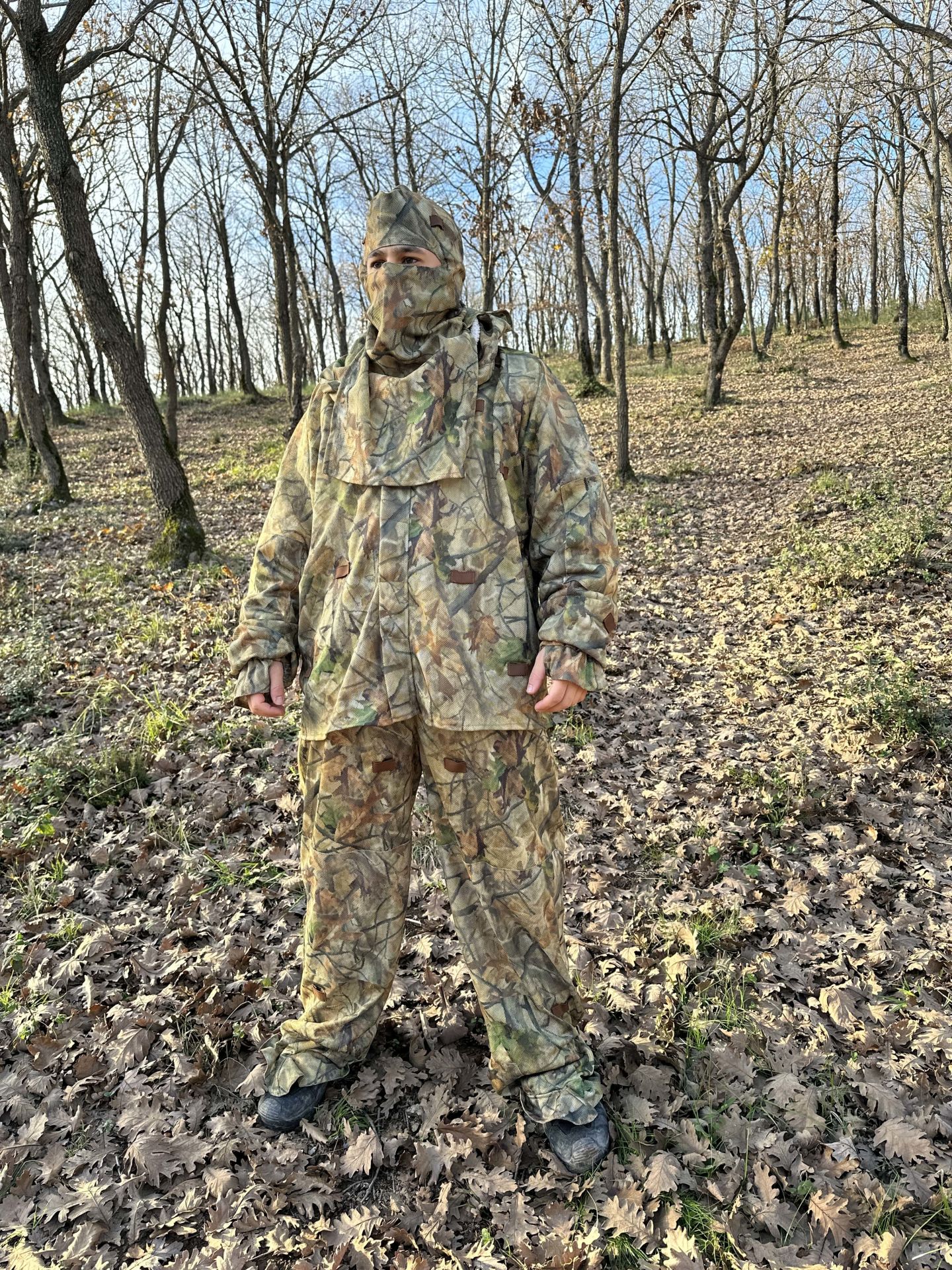 KMCS Crafting Suit 3 Parça Kamuflaj Takımı Woodland Floor - 2X-Large