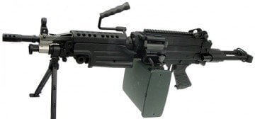 FN Lisanslı M249 PARA FULLMELTAL SIYAH Airsoft Makinalı AEG