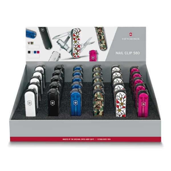 Victorinox 0.6463.9L19 5 Renk Tırnak Makaslı 30'Lu Çakı Seti