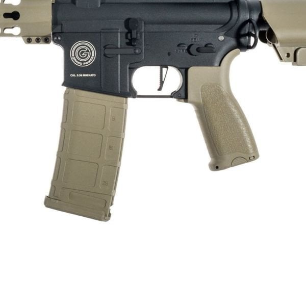 Delta Armory Grand Power AR15 KeyMod 10'' Charlie  PIL SARJ SET Airsoft Tüfek / Half TAN DA-GP-C04-HT