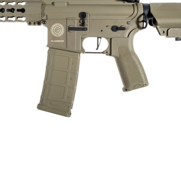 Delta Armory Grand Power AR15 KeyMod 10'' Charlie PIL SARJ SET Airsoft Tüfek / FULL TAN DA-GP-C04-FT