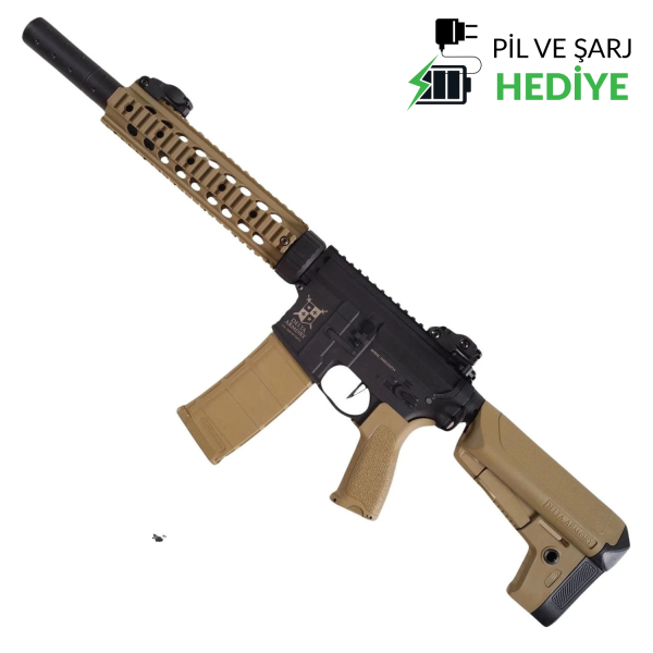 Delta Armory AR15 SilentOps 9” Charlie PiL ŞARJ SET Airsoft Tüfek / Half TAN DA-C06-HT