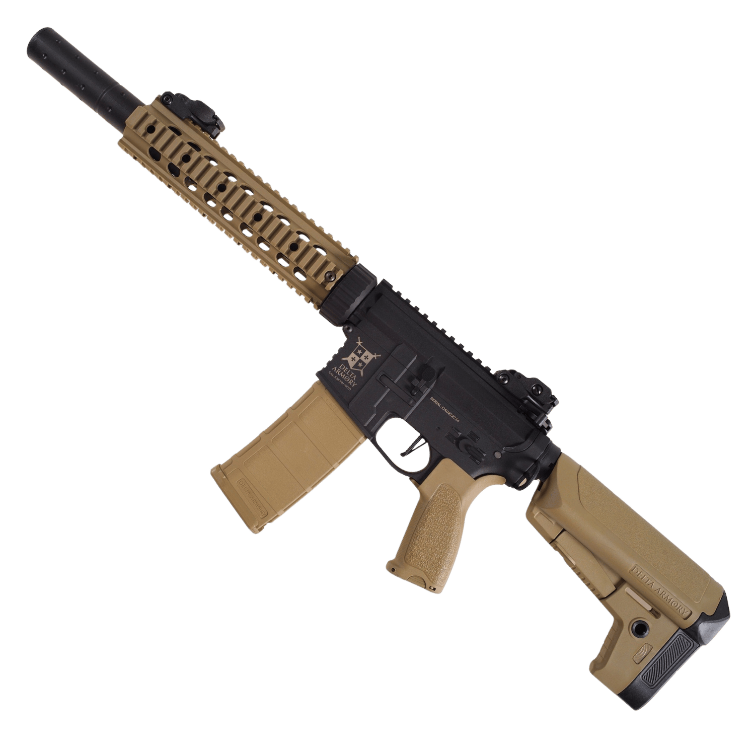 Delta Armory AR15 SilentOps 9” Charlie PiL ŞARJ SET Airsoft Tüfek / Half TAN DA-C06-HT